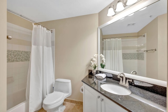 11013 Legacy Ln Unit 103, Palm Beach Gardens, FL 33410 - full bath with vanity, tile patterned floors, and shower / bath combo with shower curtain