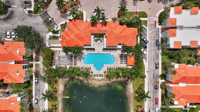 11013 Legacy Ln Unit 103, Palm Beach Gardens, FL 33410 - aerial view of a pool area and a nearby body of water