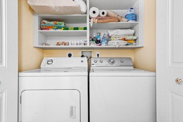 3606 S Ocean Blvd Unit 201, Highland Beach, FL 33487 - laundry area featuring washer and dryer