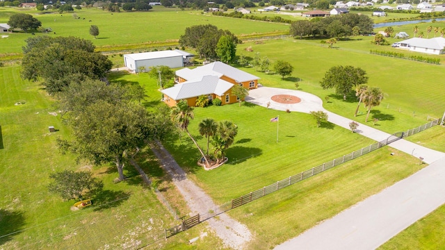 7611 SW 21st Pkwy, Okeechobee, FL 34974 - aerial view of sparsely populated area with agricultural land and a large body of water