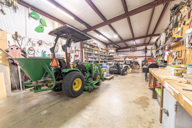 7611 SW 21st Pkwy, Okeechobee, FL 34974 - garage with a workshop area