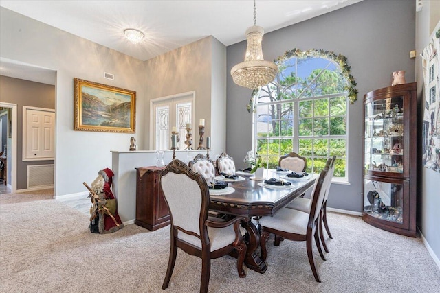 10312 Inverness Way, Port Saint Lucie, FL 34986 - dining area featuring light carpet