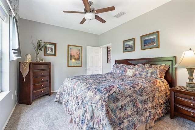10312 Inverness Way, Port Saint Lucie, FL 34986 - bedroom featuring carpet floors, baseboards, and a ceiling fan