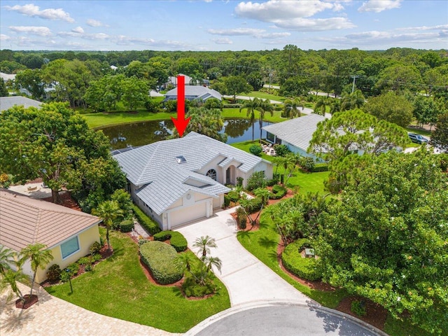 10312 Inverness Way, Port Saint Lucie, FL 34986 - view from above of property featuring a nearby body of water and a forest