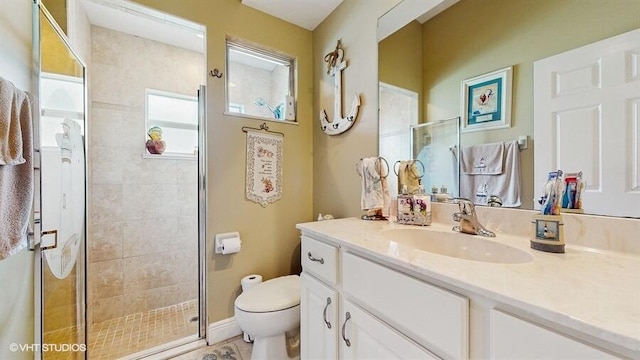2127 NW Tilia Trl, Stuart, FL 34994 - full bath with vanity, toilet, and a stall shower