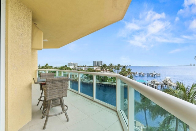 2650 Lake Shore Dr Unit 406, Riviera Beach, FL 33404 - balcony featuring a water view
