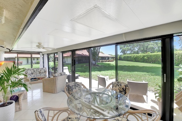 5319 Palmetto Palm Ct Unit A, Boynton Beach, FL 33437 - sunroom featuring tile patterned floors