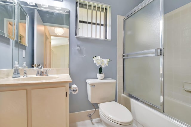 5319 Palmetto Palm Ct Unit A, Boynton Beach, FL 33437 - bathroom featuring shower / bath combination with glass door and vanity