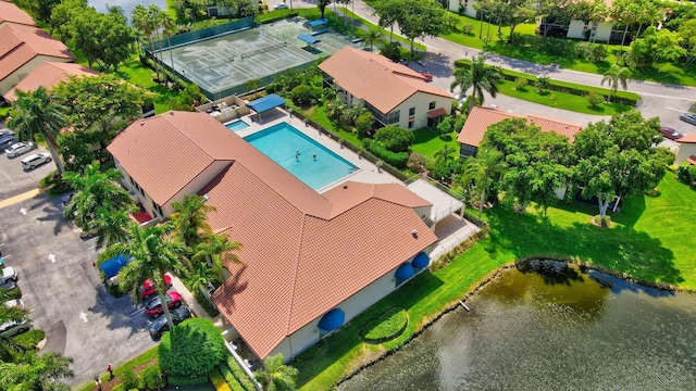 5319 Palmetto Palm Ct Unit A, Boynton Beach, FL 33437 - aerial view of a pool area