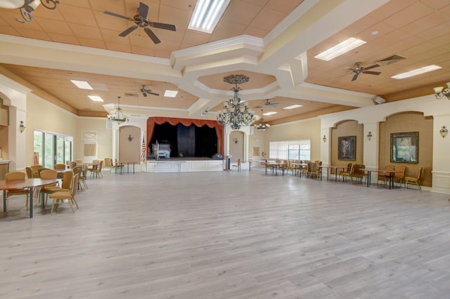 5319 Palmetto Palm Ct Unit A, Boynton Beach, FL 33437 - community lobby with crown molding and coffered ceiling