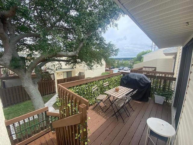 637 Executive Center Dr Unit N207, West Palm Beach, FL 33401 - wooden deck featuring grilling area
