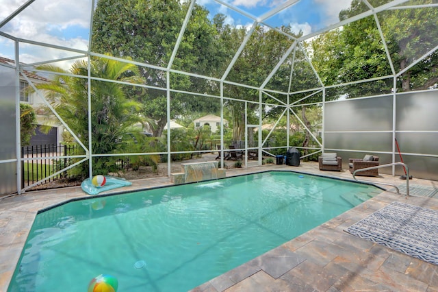 4220 NW 58th Ln, Boca Raton, FL 33496 - outdoor pool featuring a patio area and a lanai