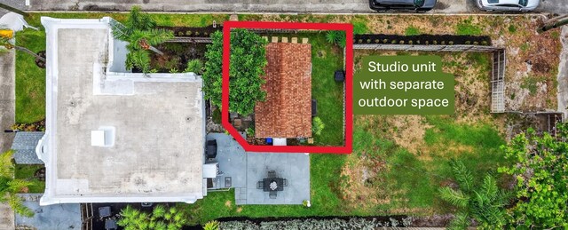 404 S M St Unit 1, Lake Worth Beach, FL 33460 - aerial view of property's location featuring property parcel outlined