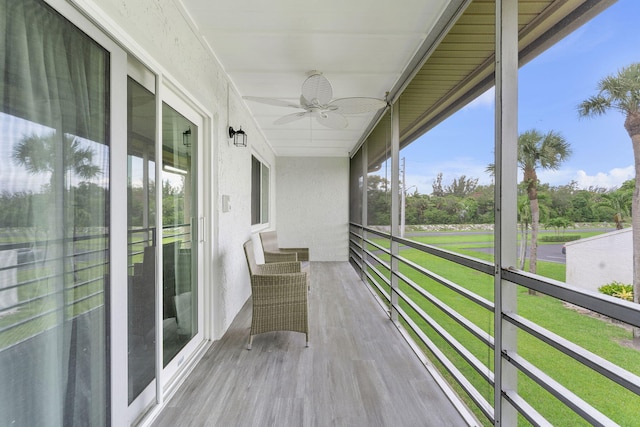 118 Lake Constance Dr Unit 118, West Palm Beach, FL 33411 - unfurnished sunroom with ceiling fan