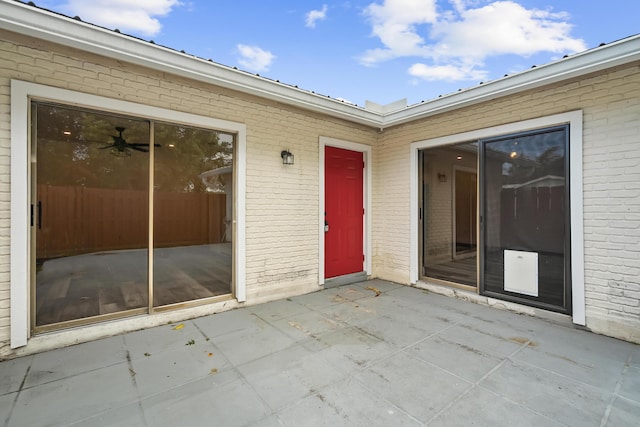3571 SE Cobia Way, Stuart, FL 34997 - property entrance with a patio area and brick siding
