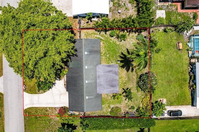 4694 Brady Blvd, Delray Beach, FL 33445 - aerial view of property and surrounding area featuring property boundaries highlighted