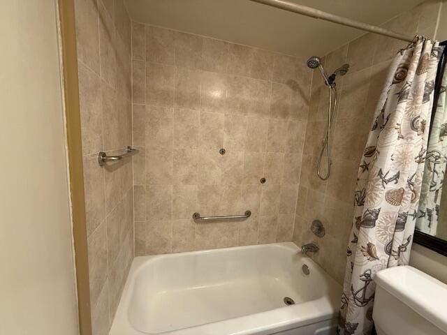 368 Sheffield O, West Palm Beach, FL 33417 - bathroom with shower / tub combo and toilet