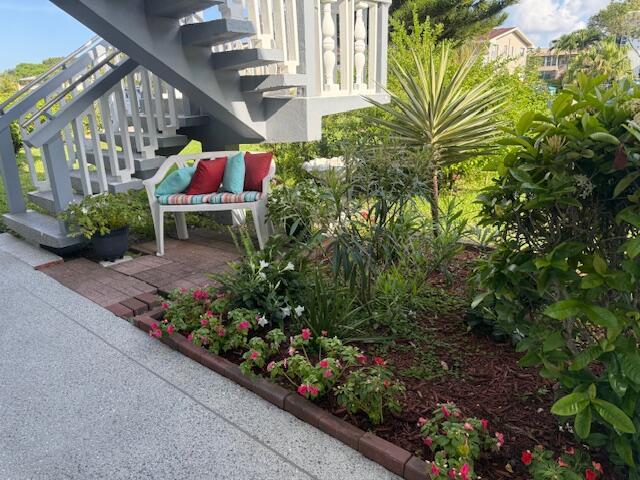 368 Sheffield O, West Palm Beach, FL 33417 - view of patio featuring stairway
