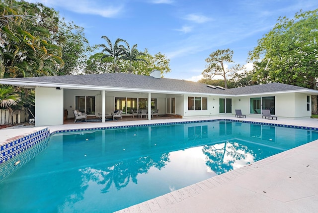 19960 Earlwood Dr, Jupiter, FL 33458 - outdoor pool with a patio and an outdoor living space