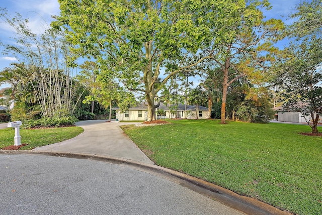 19960 Earlwood Dr, Jupiter, FL 33458 - view of front of home with a front yard
