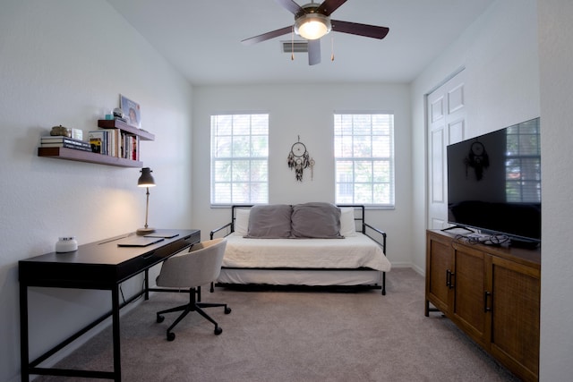 1020 E Longport Cir Unit A1, Delray Beach, FL 33444 - office space featuring light colored carpet, ceiling fan, and baseboards