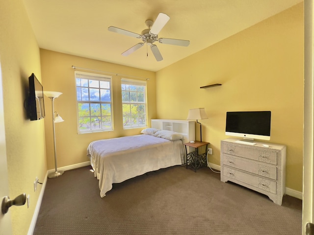 8300 NW 9th Ave, Boca Raton, FL 33487 - bedroom featuring baseboards, carpet floors, and a ceiling fan