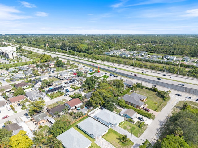 88 3rd St, West Palm Beach, FL 33413 - aerial view of property and surrounding area featuring a main thoroughfare and nearby suburban area