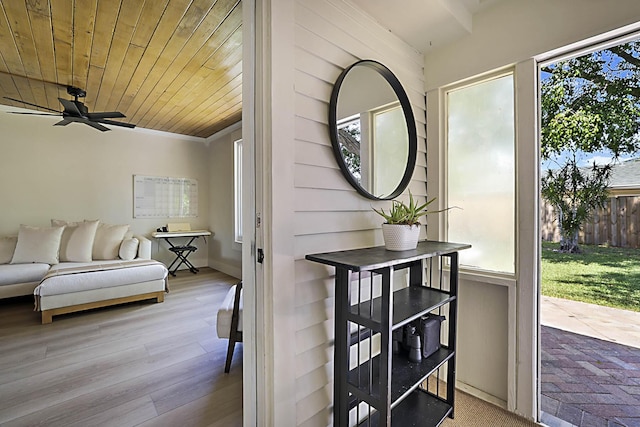 1630 N Ocean Breeze, Lake Worth Beach, FL 33460 - interior space with multiple windows and wood finished floors