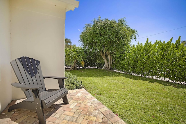 1630 N Ocean Breeze, Lake Worth Beach, FL 33460 - view of grassy yard with a patio
