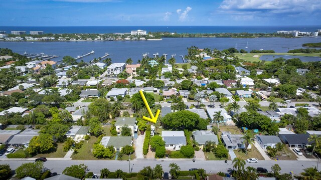 1630 N Ocean Breeze, Lake Worth Beach, FL 33460 - aerial view of property's location featuring a large body of water and nearby suburban area