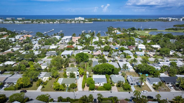 1630 N Ocean Breeze, Lake Worth Beach, FL 33460 - aerial view of property and surrounding area with a large body of water and nearby suburban area