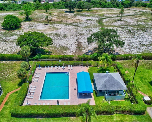 5500 NW 2nd Ave Three, Unit Three, Boca Raton, FL 33487 - view from above of property featuring a pool area