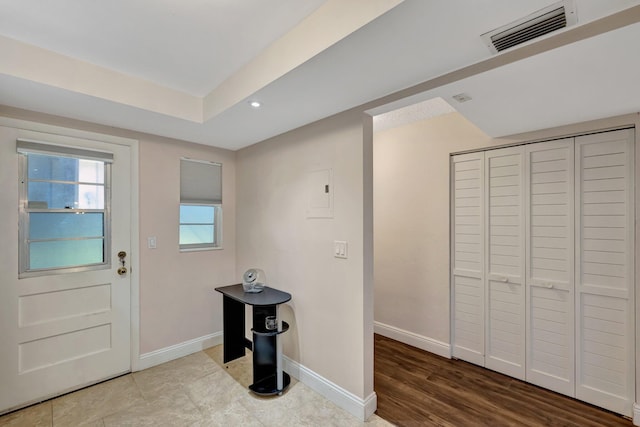 2901 NW 46th Ave Unit 101, Lauderdale Lakes, FL 33313 - entrance foyer featuring recessed lighting and electric panel