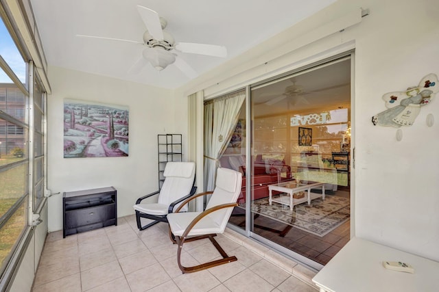 2901 NW 46th Ave Unit 101, Lauderdale Lakes, FL 33313 - sunroom / solarium with ceiling fan