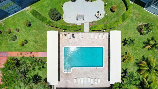 2901 NW 46th Ave Unit 101, Lauderdale Lakes, FL 33313 - drone / aerial view of a pool area