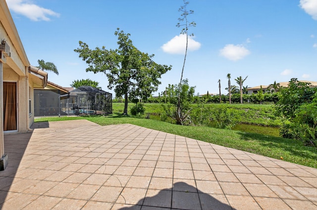 9645 Carousel Cir N, Boca Raton, FL 33434 - view of patio / terrace with a lanai