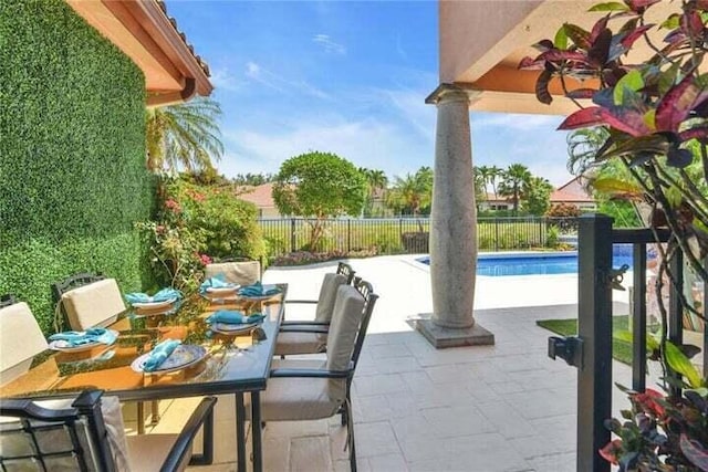 6400 Via Rosa, Boca Raton, FL 33433 - fenced backyard featuring a patio and outdoor dining space