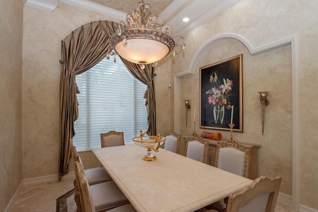 123 Grand Palm Way, Palm Beach Gardens, FL 33418 - dining area with baseboards and recessed lighting