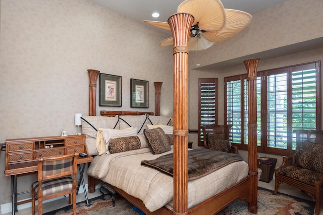123 Grand Palm Way, Palm Beach Gardens, FL 33418 - bedroom with ornate columns