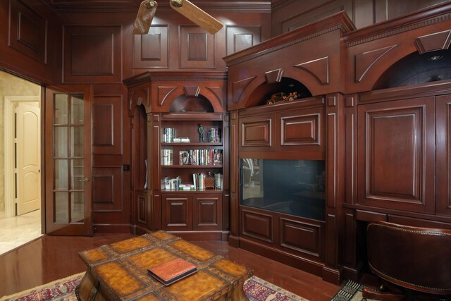 123 Grand Palm Way, Palm Beach Gardens, FL 33418 - office with french doors