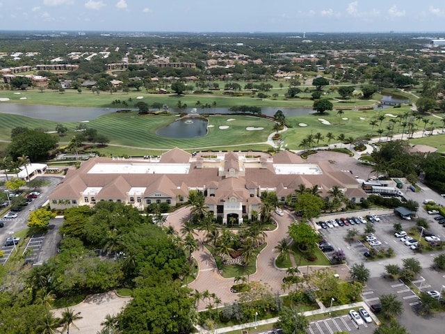 123 Grand Palm Way, Palm Beach Gardens, FL 33418 - aerial view of property and surrounding area with a nearby body of water, a golf course, and nearby suburban area