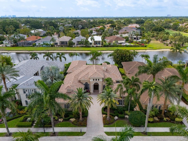 123 Grand Palm Way, Palm Beach Gardens, FL 33418 - aerial view of residential area featuring a large body of water