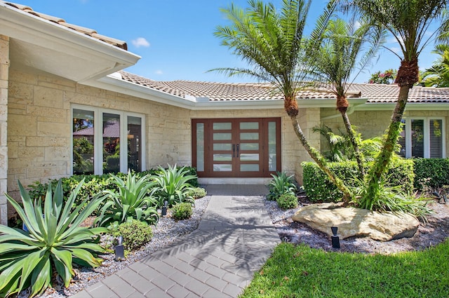 3765 Canterbury Ct, Boca Raton, FL 33434 - entrance to property featuring a tile roof