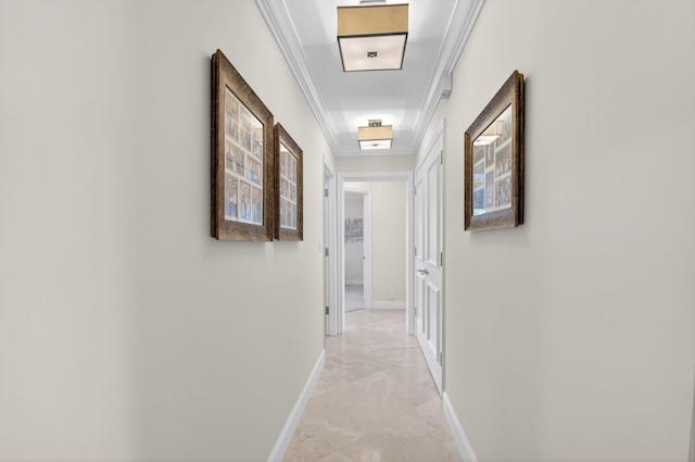 3765 Canterbury Ct, Boca Raton, FL 33434 - hall with crown molding and baseboards