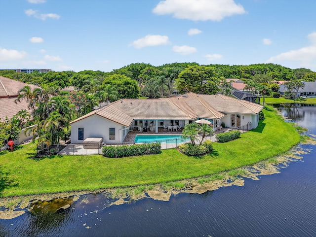 3765 Canterbury Ct, Boca Raton, FL 33434 - view of subject property featuring a large body of water and a pool