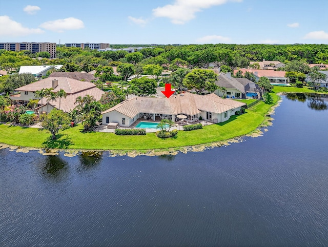 3765 Canterbury Ct, Boca Raton, FL 33434 - aerial view of a nearby body of water and a pool area