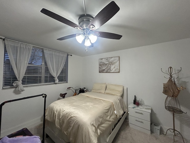 3099 NW 48th Ave Unit 163, Lauderdale Lakes, FL 33313 - bedroom featuring light carpet and ceiling fan