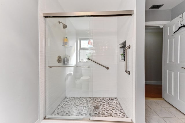 2850 NW 15th St, Delray Beach, FL 33445 - full bath with a stall shower and tile patterned floors