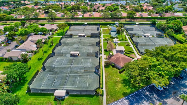 2850 NW 15th St, Delray Beach, FL 33445 - aerial perspective of suburban area with property parcel outlined