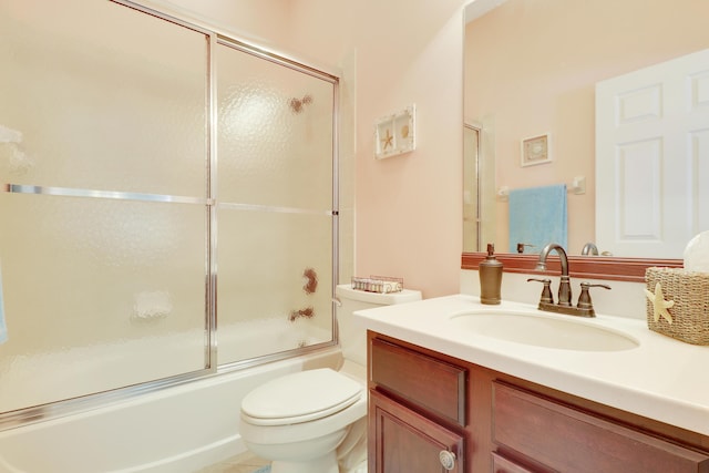 3429 SW Catskill Dr, Port Saint Lucie, FL 34953 - bathroom featuring vanity and combined bath / shower with glass door